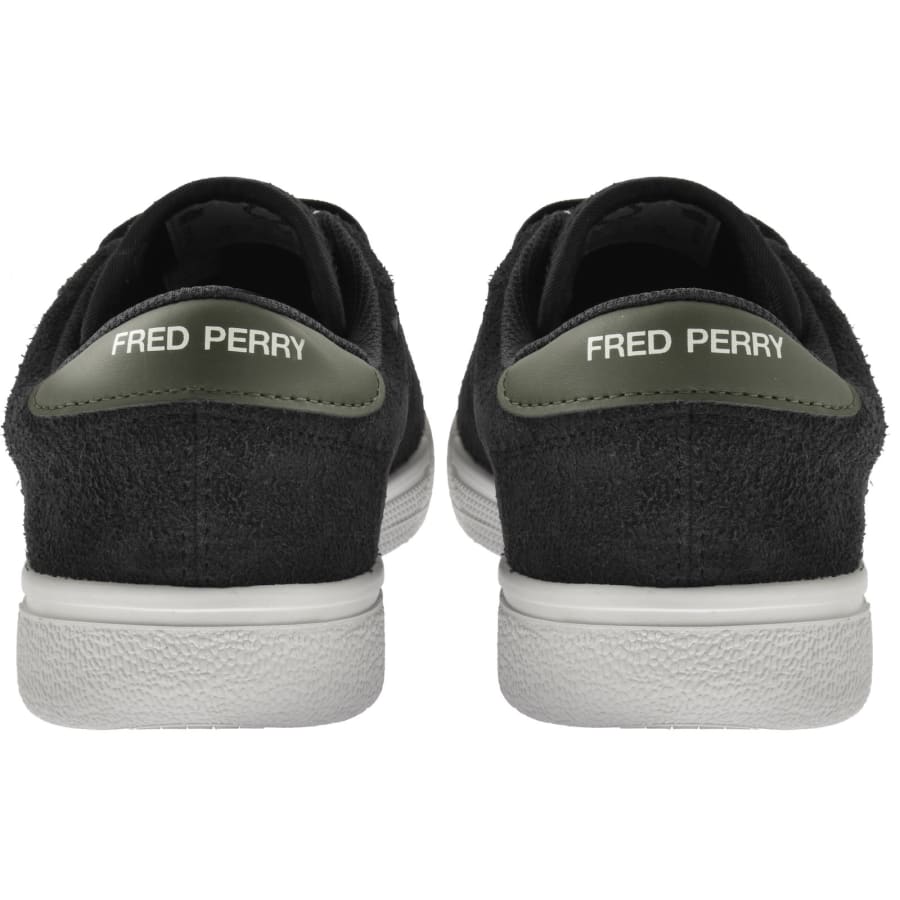 Image number 2 for Fred Perry Tennis Suede Trainers Grey