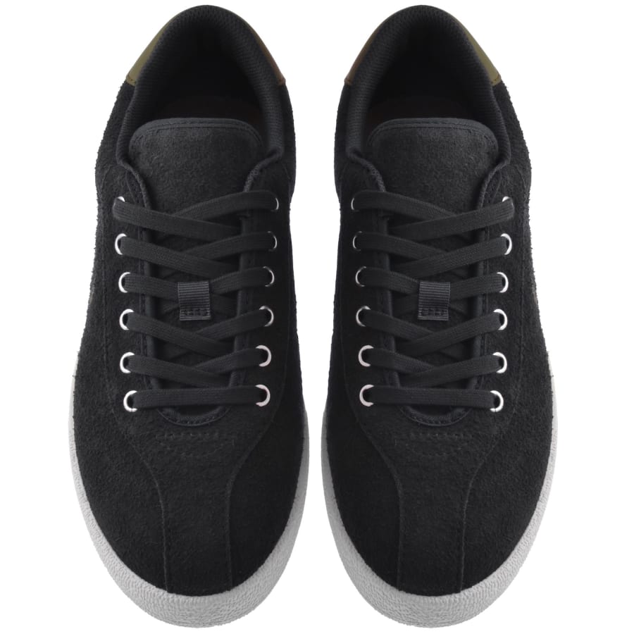 Image number 3 for Fred Perry Tennis Suede Trainers Grey
