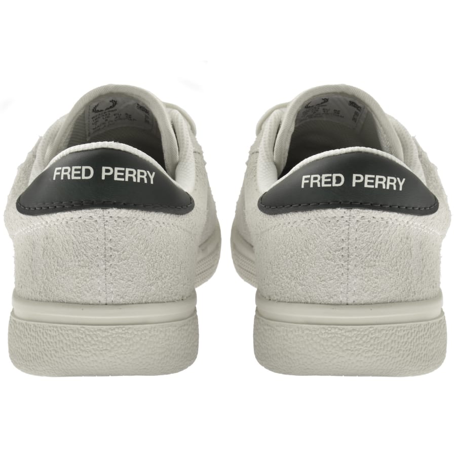 Image number 2 for Fred Perry Tennis Suede Trainers Beige