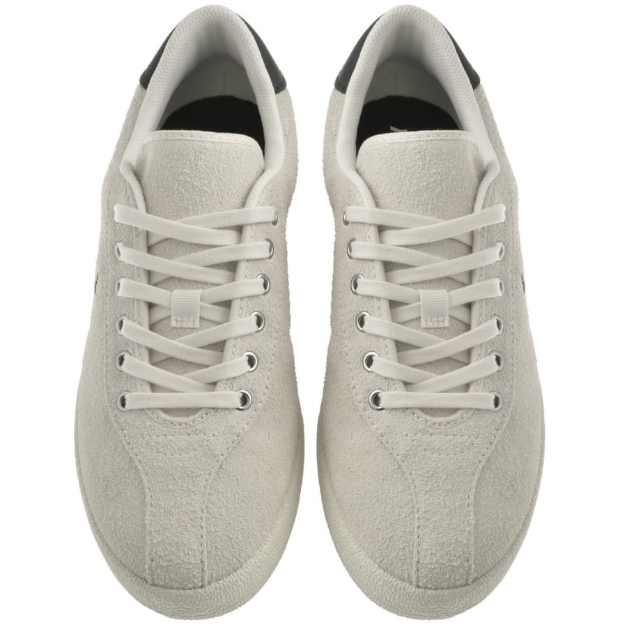 Image number 3 for Fred Perry Tennis Suede Trainers Beige