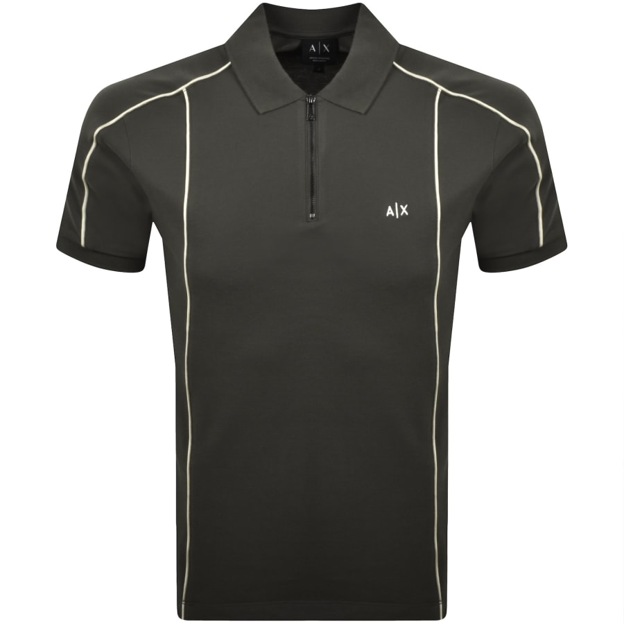 Image number 1 for Armani Exchange Polo T Shirt Chimera Grey
