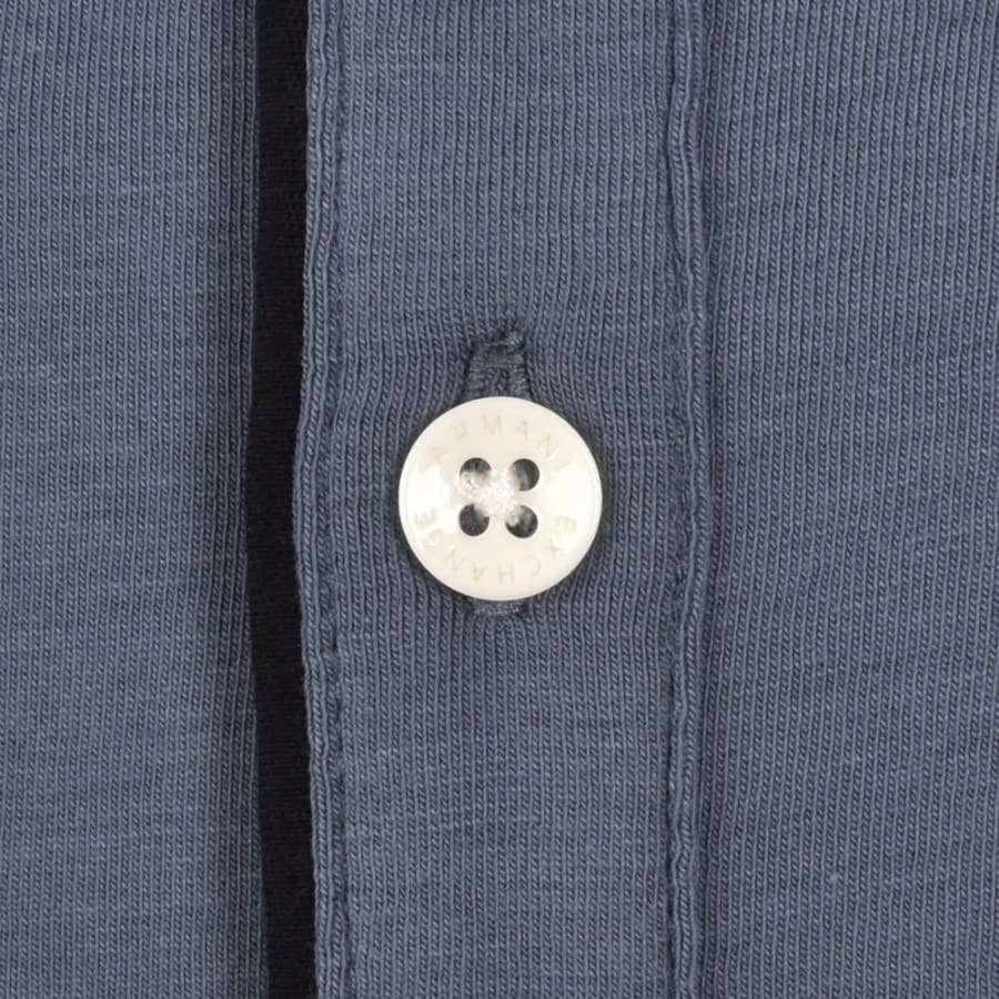 Image number 4 for Armani Exchange Polo T Shirt China Blue