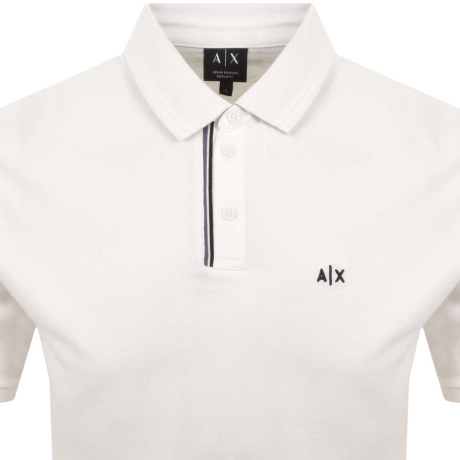 Image number 2 for Armani Exchange Polo T Shirt Off White