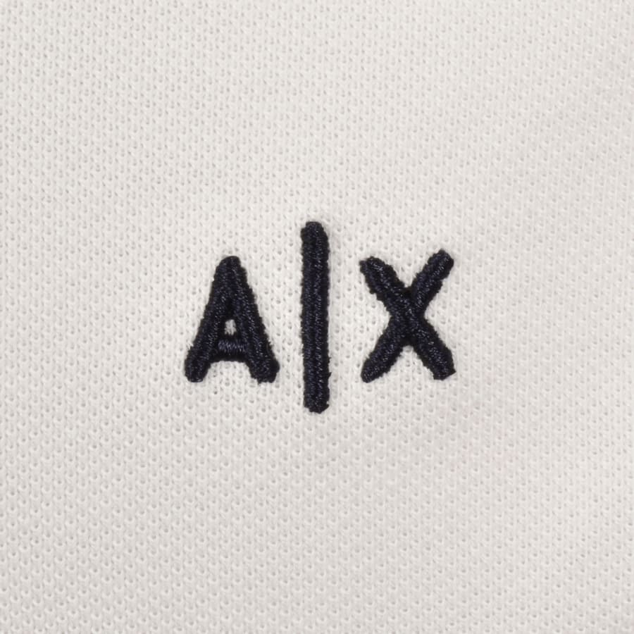 Image number 3 for Armani Exchange Polo T Shirt Off White