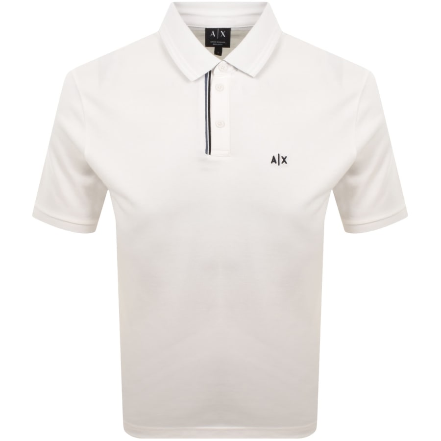 Image number 1 for Armani Exchange Polo T Shirt Off White