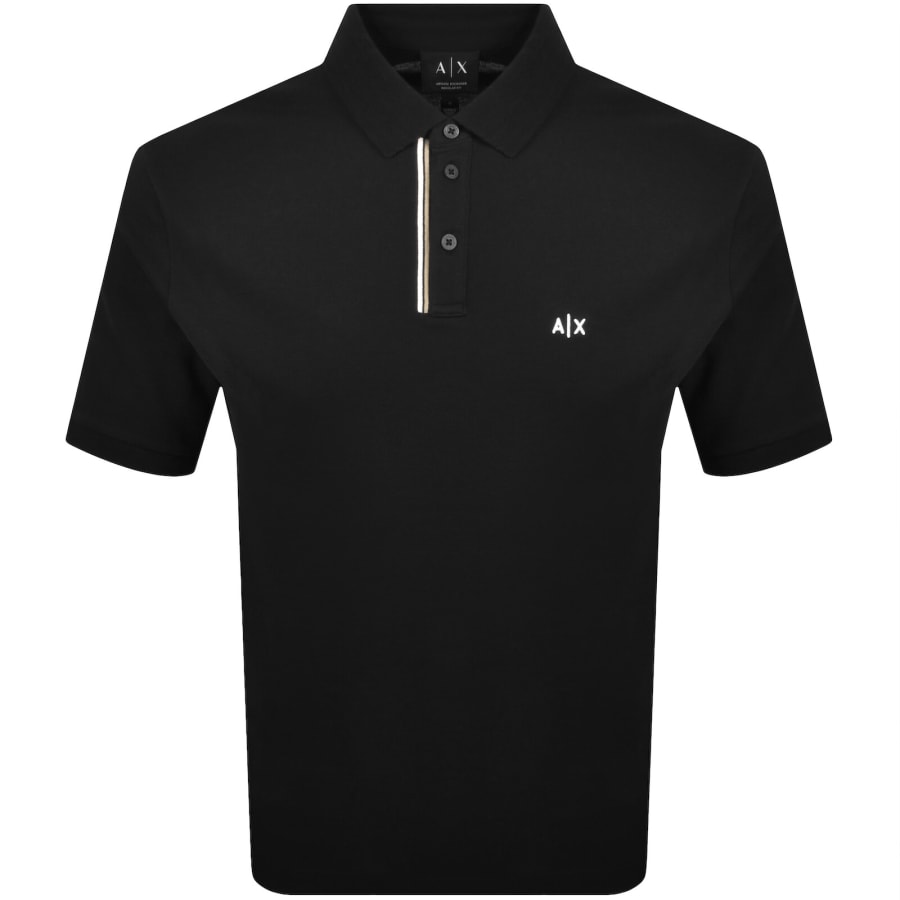 Image number 1 for Armani Exchange Polo T Shirt Black