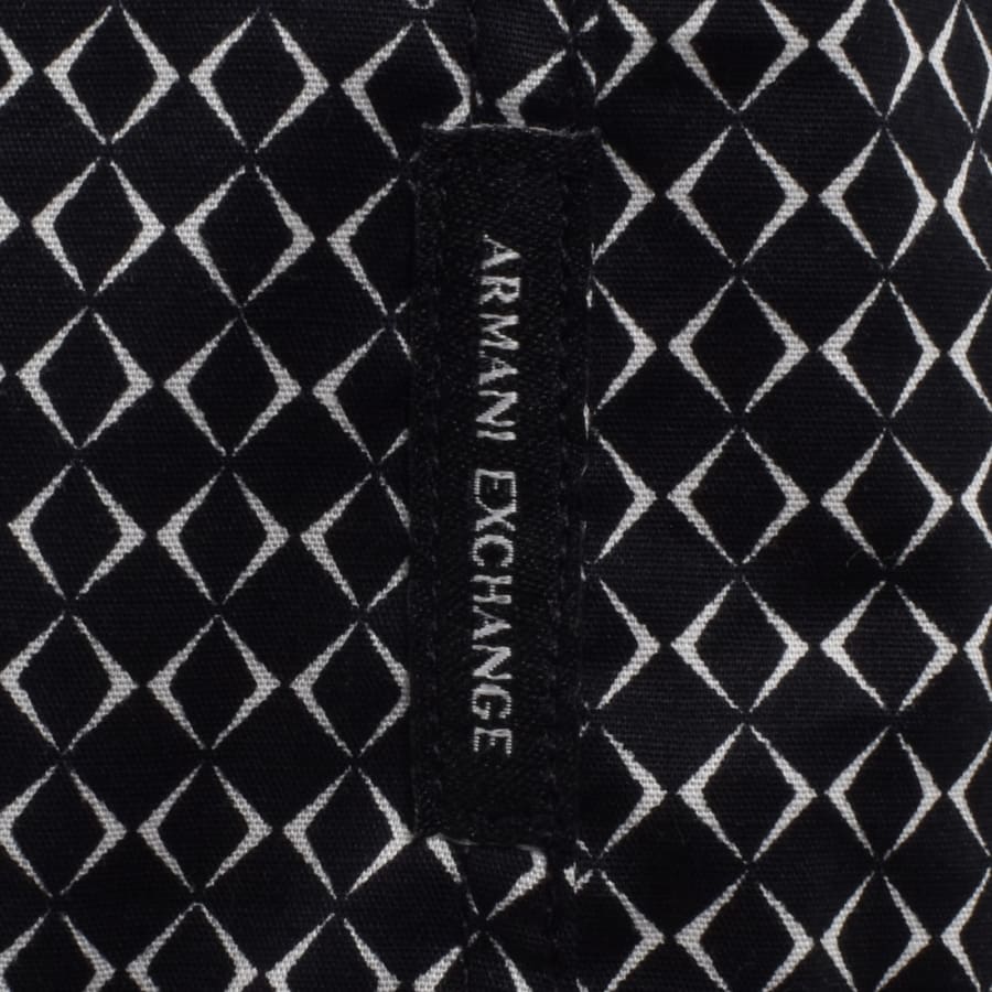Image number 3 for Armani Exchange Pattern Shirt Deep Navy