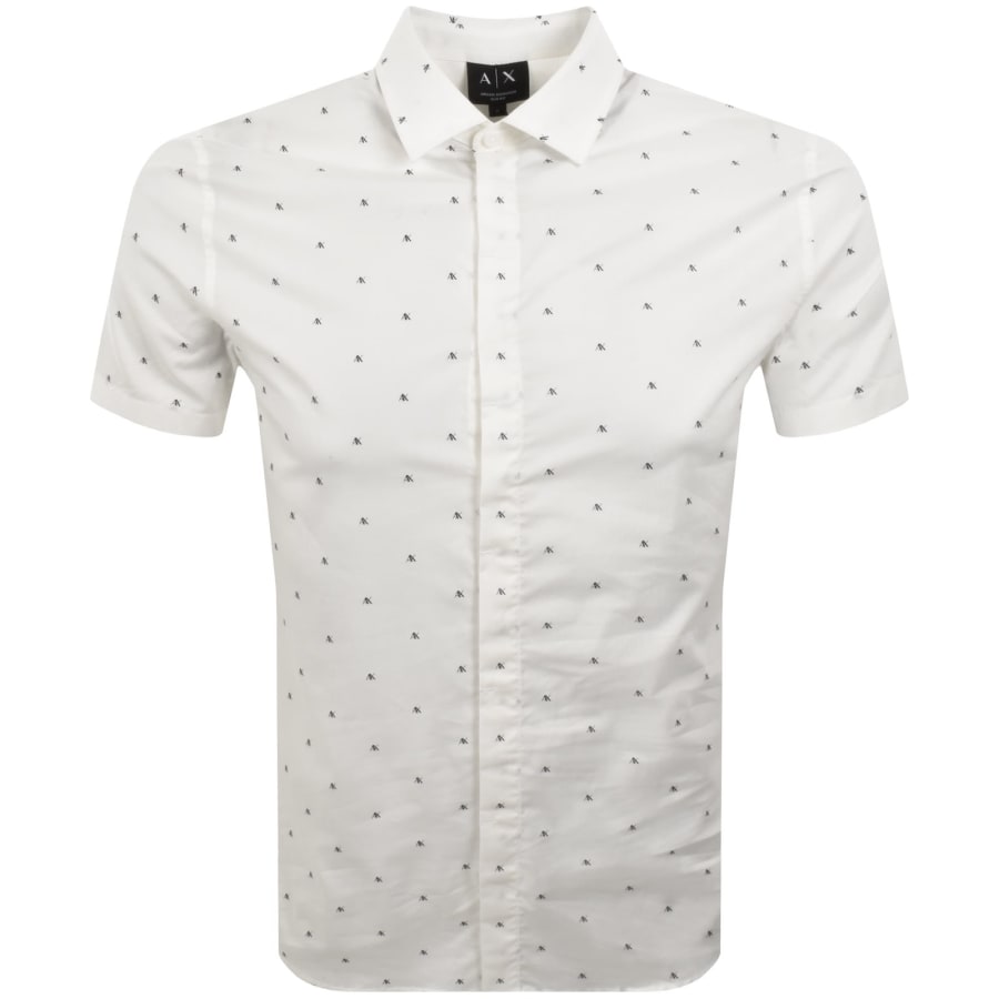 Image number 1 for Armani Exchange AX Pattern Shirt Off White
