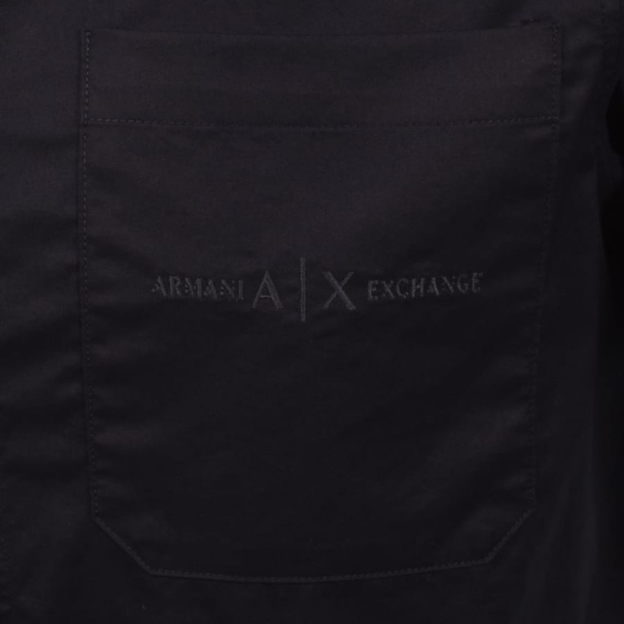 Image number 3 for Armani Exchange Ribbed Cuff Shirt Deep Navy