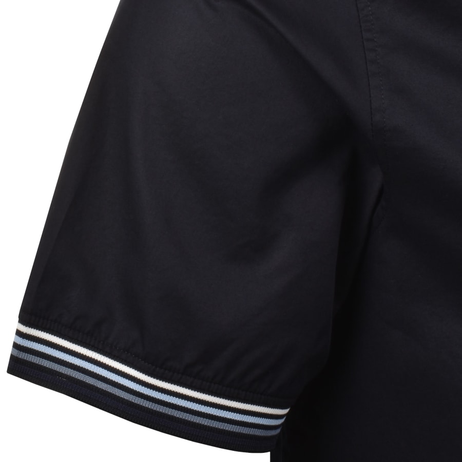 Image number 5 for Armani Exchange Ribbed Cuff Shirt Deep Navy