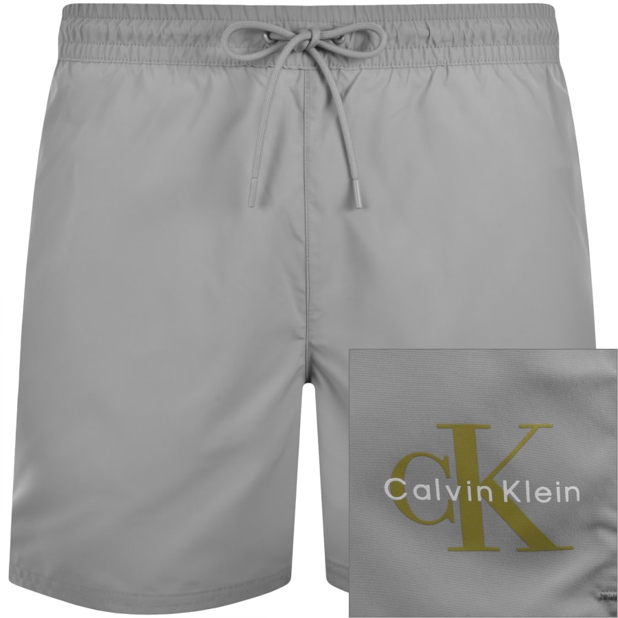 Image number 1 for Calvin Klein Swim Shorts Misty Grey
