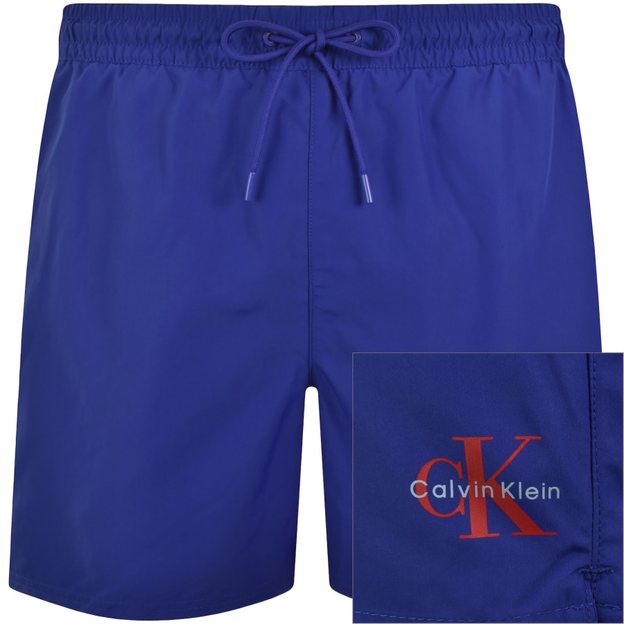 Image number 1 for Calvin Klein Swim Shorts River Fog Blue