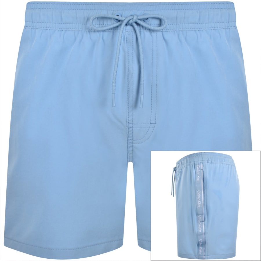 Image number 1 for Calvin Klein Short Swim Shorts Gulf Blue
