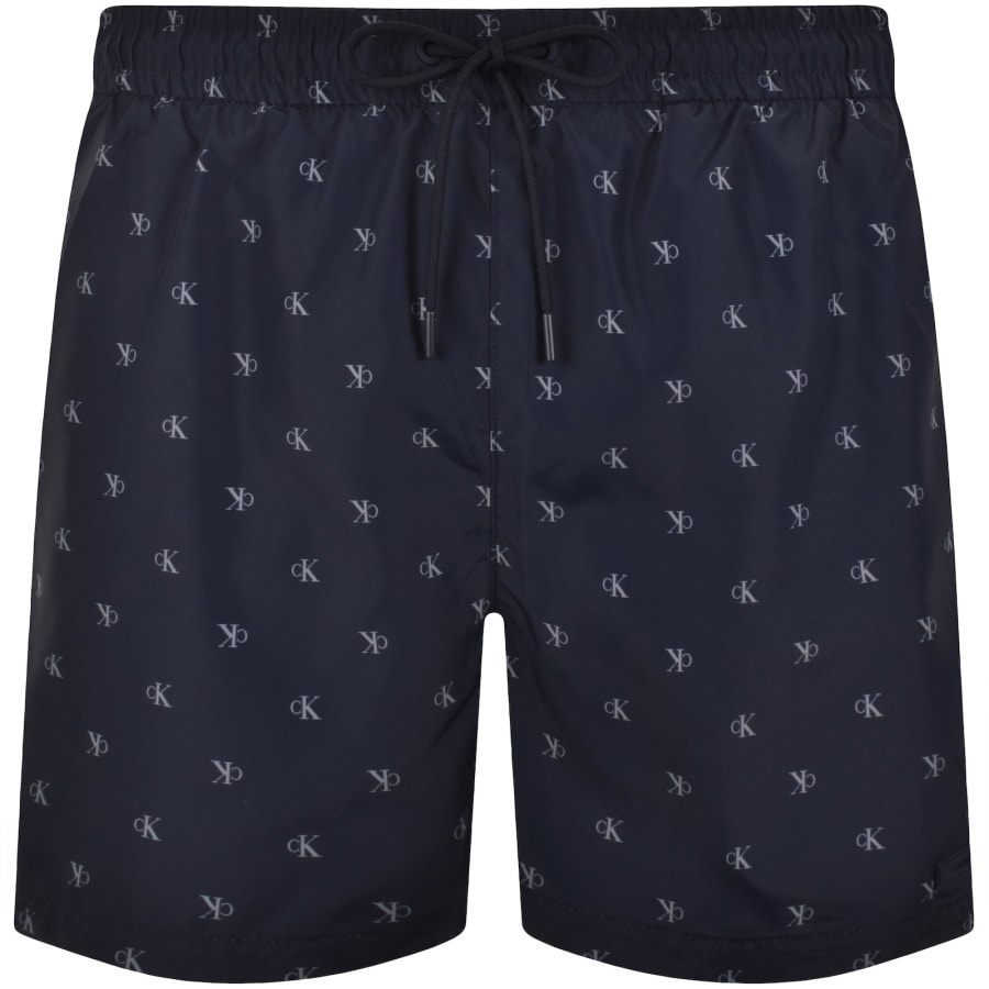 Image number 2 for Calvin Klein Short Swim Shorts Shoreline Navy