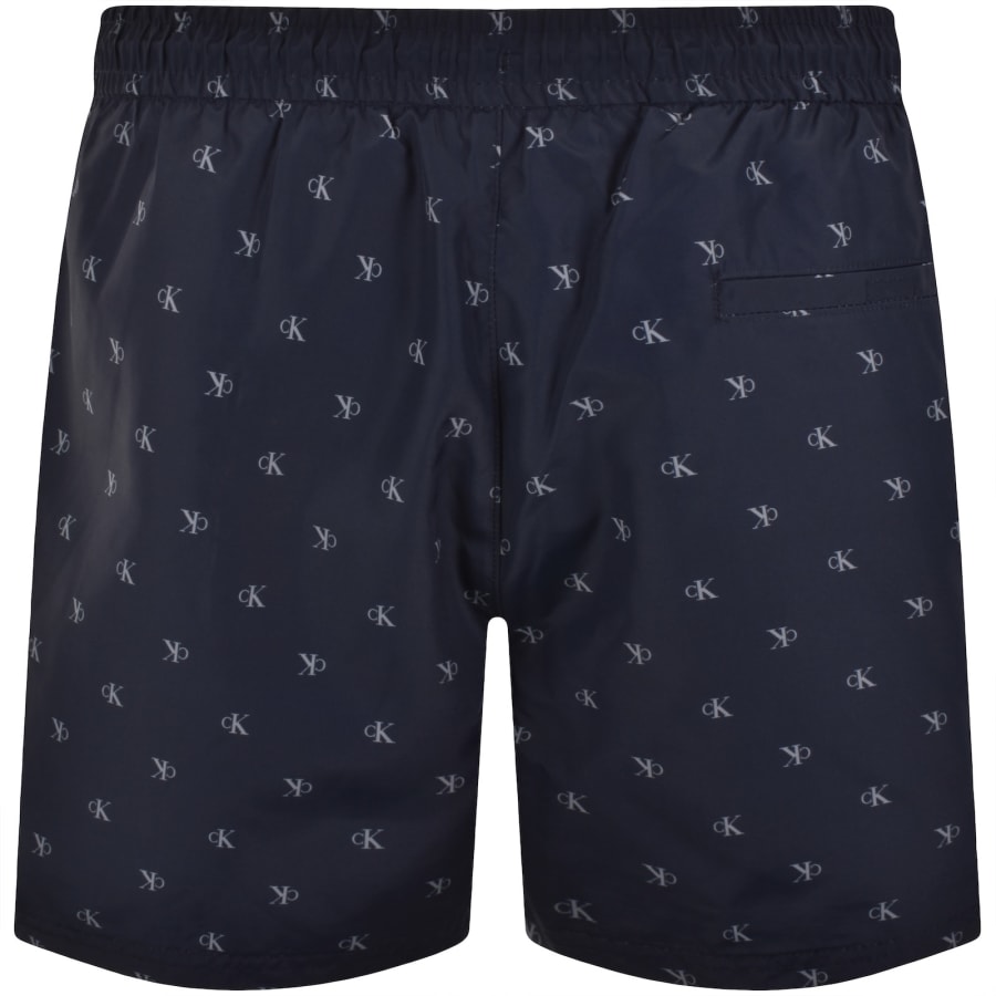 Image number 3 for Calvin Klein Short Swim Shorts Shoreline Navy