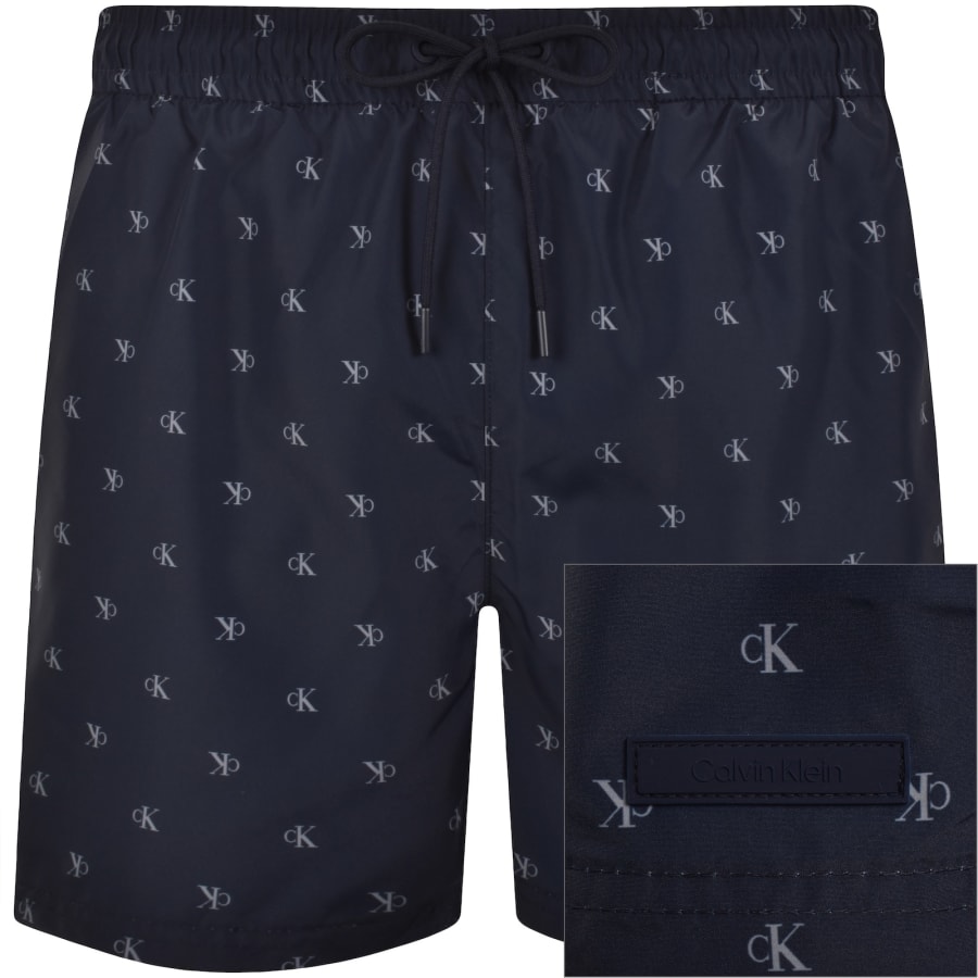 Image number 1 for Calvin Klein Short Swim Shorts Shoreline Navy