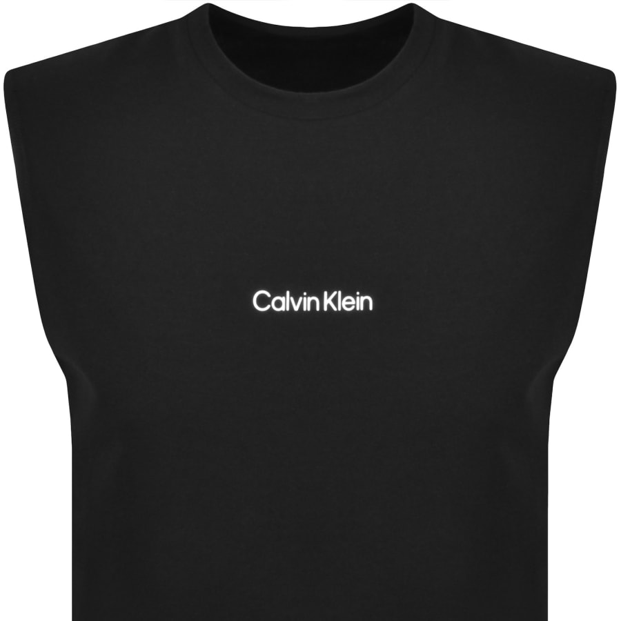 Image number 2 for Calvin Klein Logo Vest Black