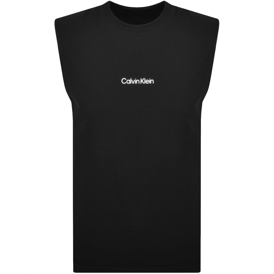 Image number 1 for Calvin Klein Logo Vest Black