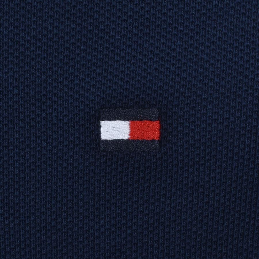 Image number 3 for Tommy Hilfiger Contrast Collar Polo Carbon Navy