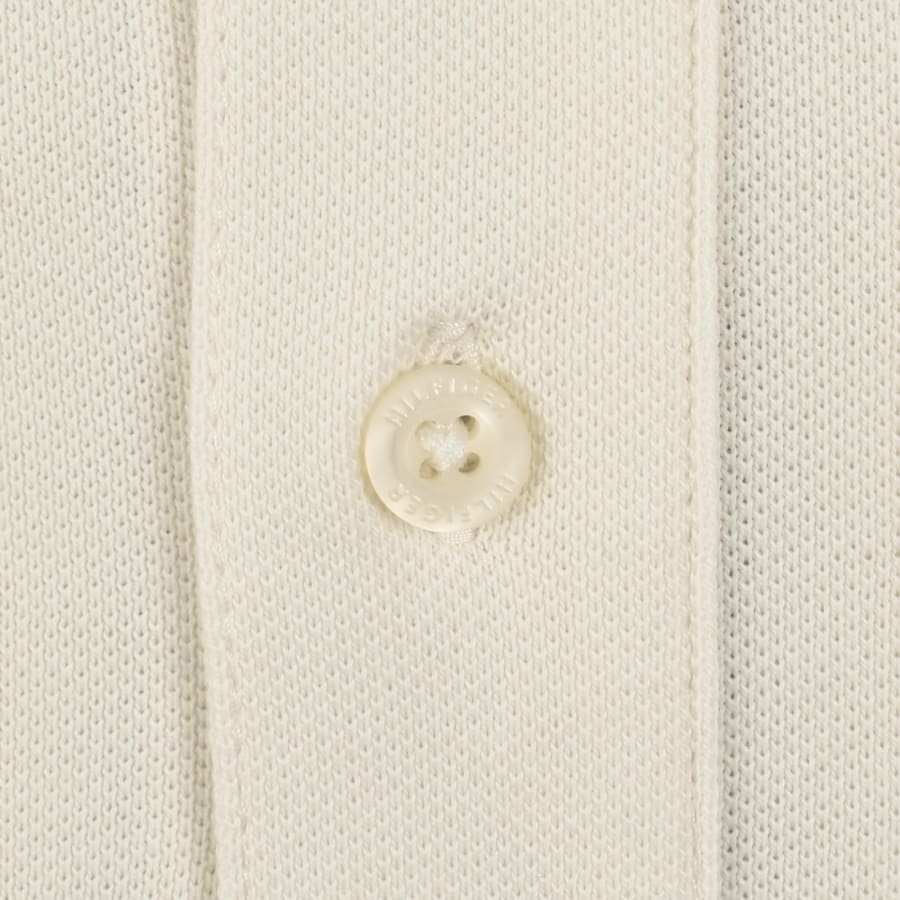 Image number 4 for Tommy Hilfiger Contrast Collar Polo Cream