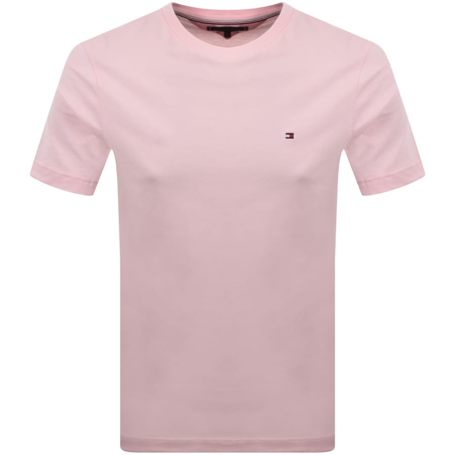 Image number 1 for Tommy Hilfiger Essential Solid T Shirt Pink