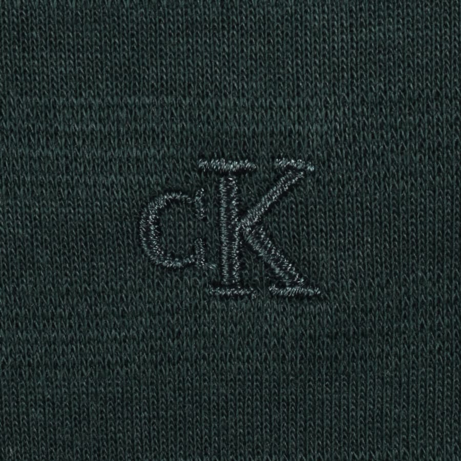 Image number 3 for Calvin Klein Tonal Stripe T Shirt Green