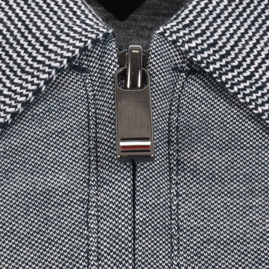 Image number 4 for Tommy Hilfiger Zip  Polo T Shirt Navy
