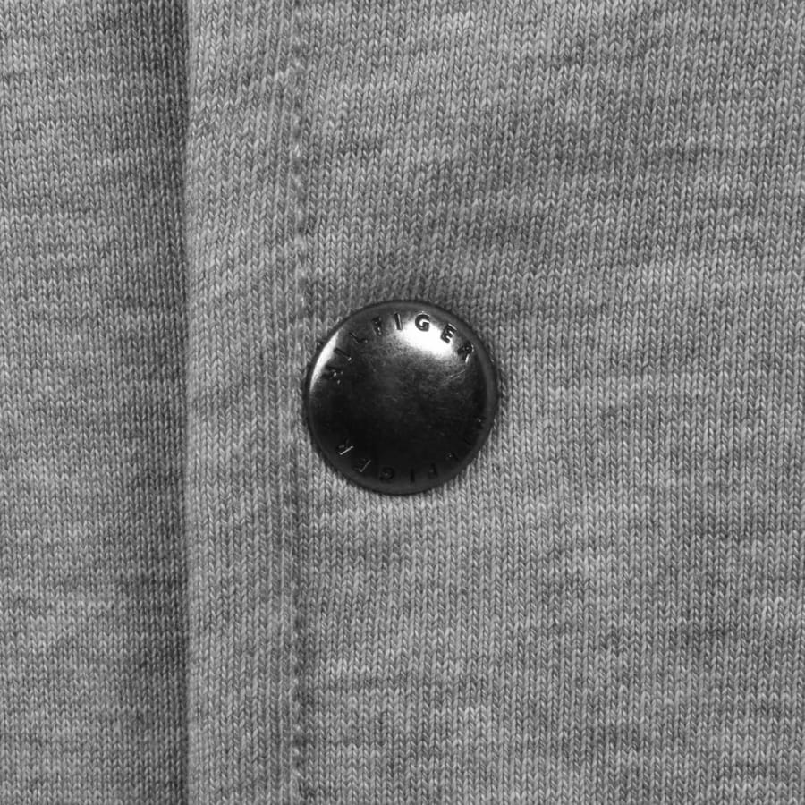 Image number 4 for Tommy Hilfiger Terry Bomber Jacket Grey