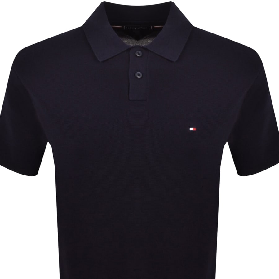 Image number 2 for Tommy Hilfiger Knit Polo Navy