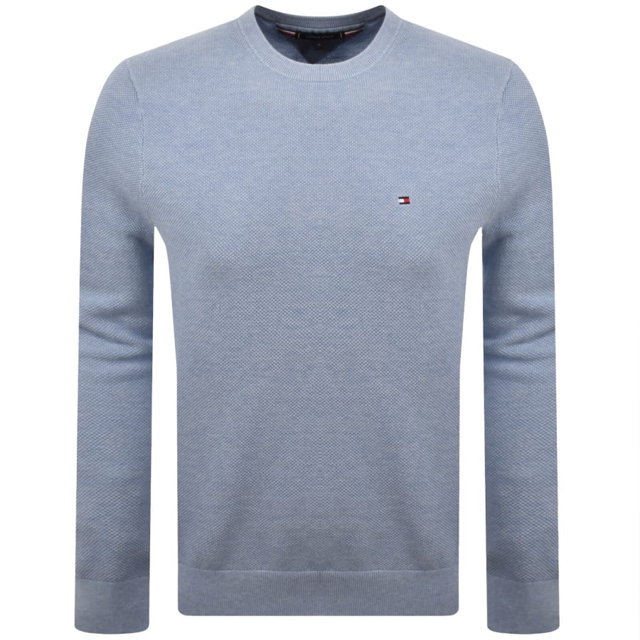 Image number 1 for Tommy Hilfiger Essential Structure Jumper Blue