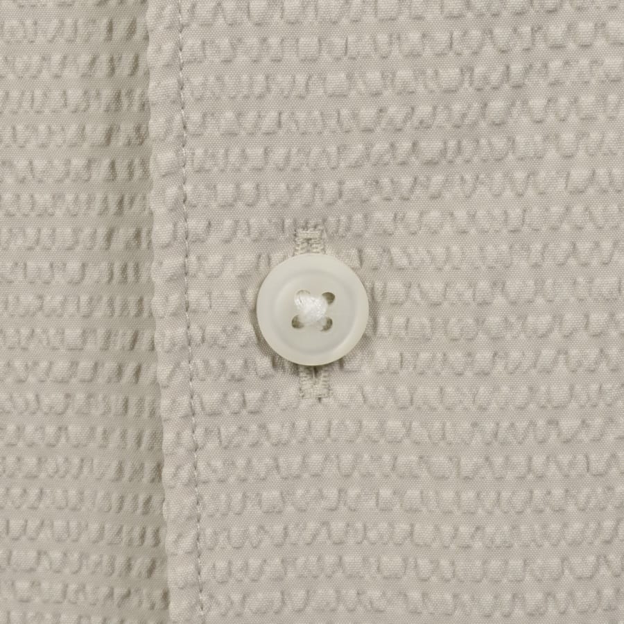 Image number 4 for Calvin Klein Seersucker Shirt Oatmeal Beige