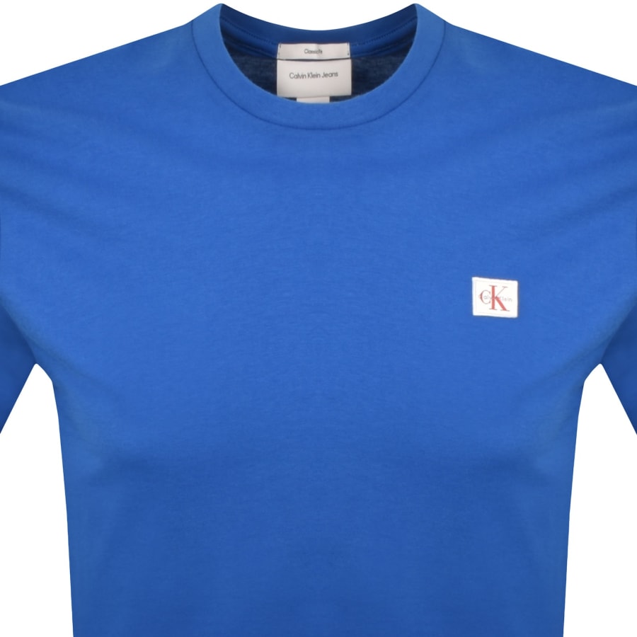 Image number 2 for Calvin Klein Jeans Badge T Shirt Blue