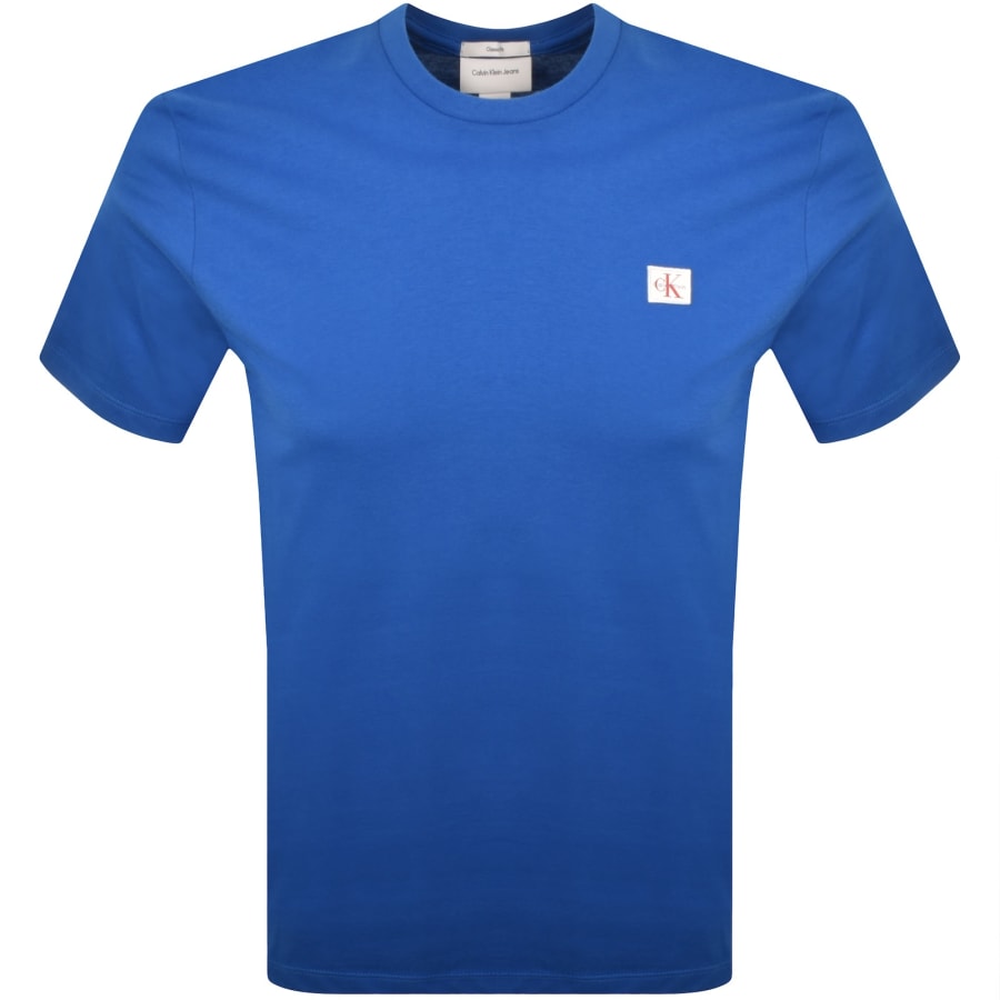 Image number 1 for Calvin Klein Jeans Badge T Shirt Blue