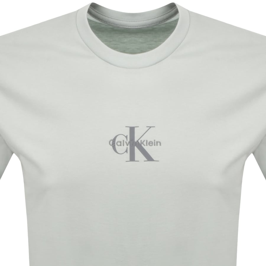 Image number 2 for Calvin Klein Jeans Monologo T Shirt Green