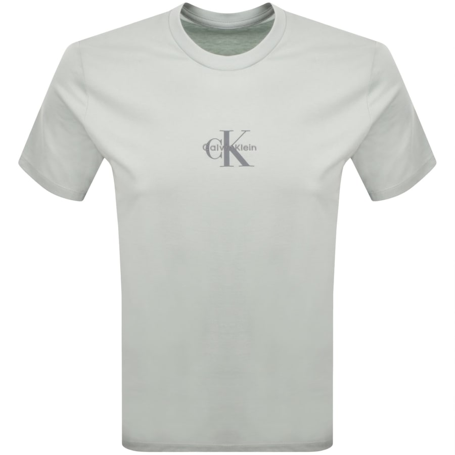 Image number 1 for Calvin Klein Jeans Monologo T Shirt Green