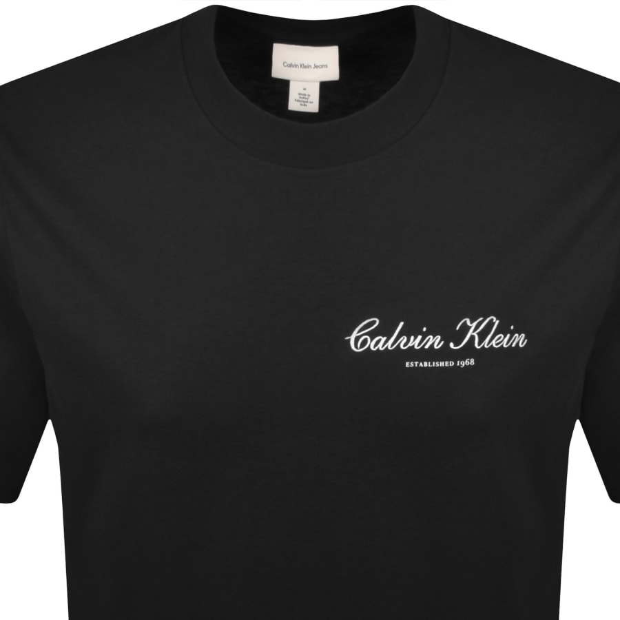 Image number 2 for Calvin Klein Jeans Logo T Shirt Black