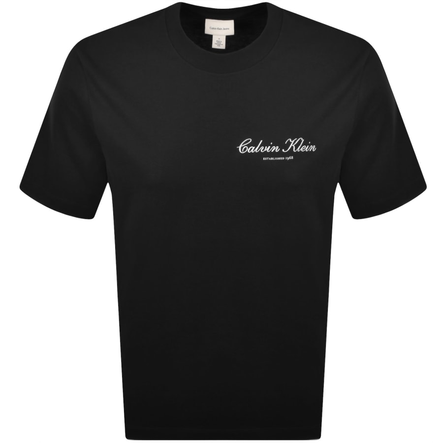 Image number 1 for Calvin Klein Jeans Logo T Shirt Black