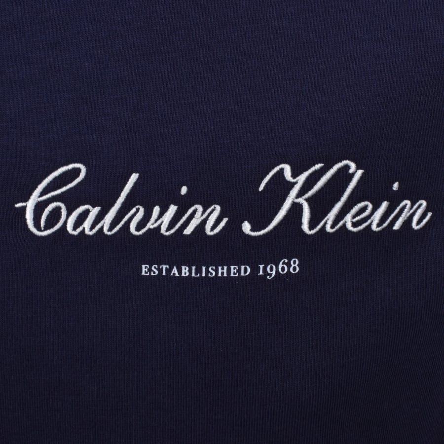 Image number 3 for Calvin Klein Jeans Logo T Shirt Navy