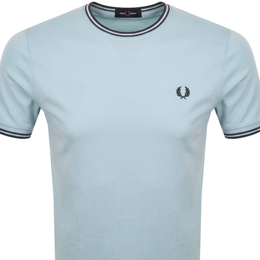 Image number 2 for Fred Perry Twin Tipped T Shirt Blue