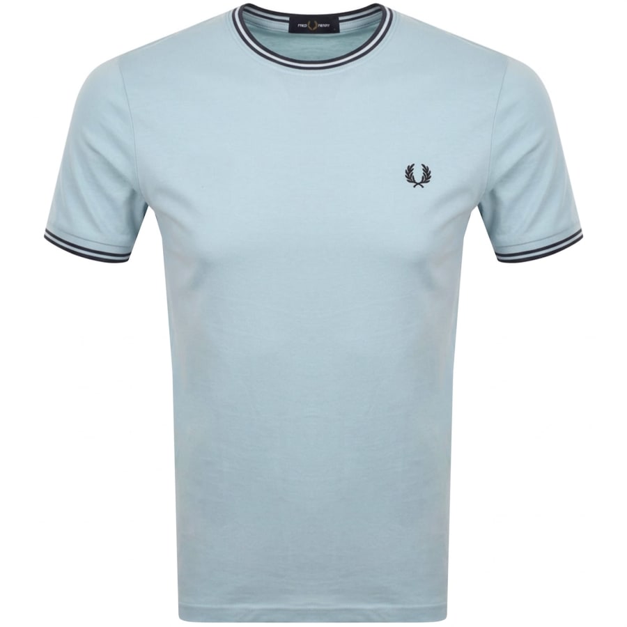 Image number 1 for Fred Perry Twin Tipped T Shirt Blue