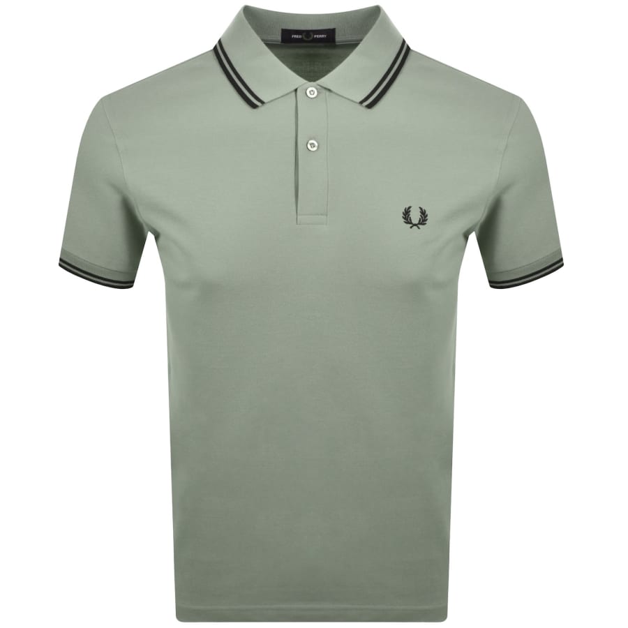Image number 1 for Fred Perry Twin Tipped Polo T Shirt Green