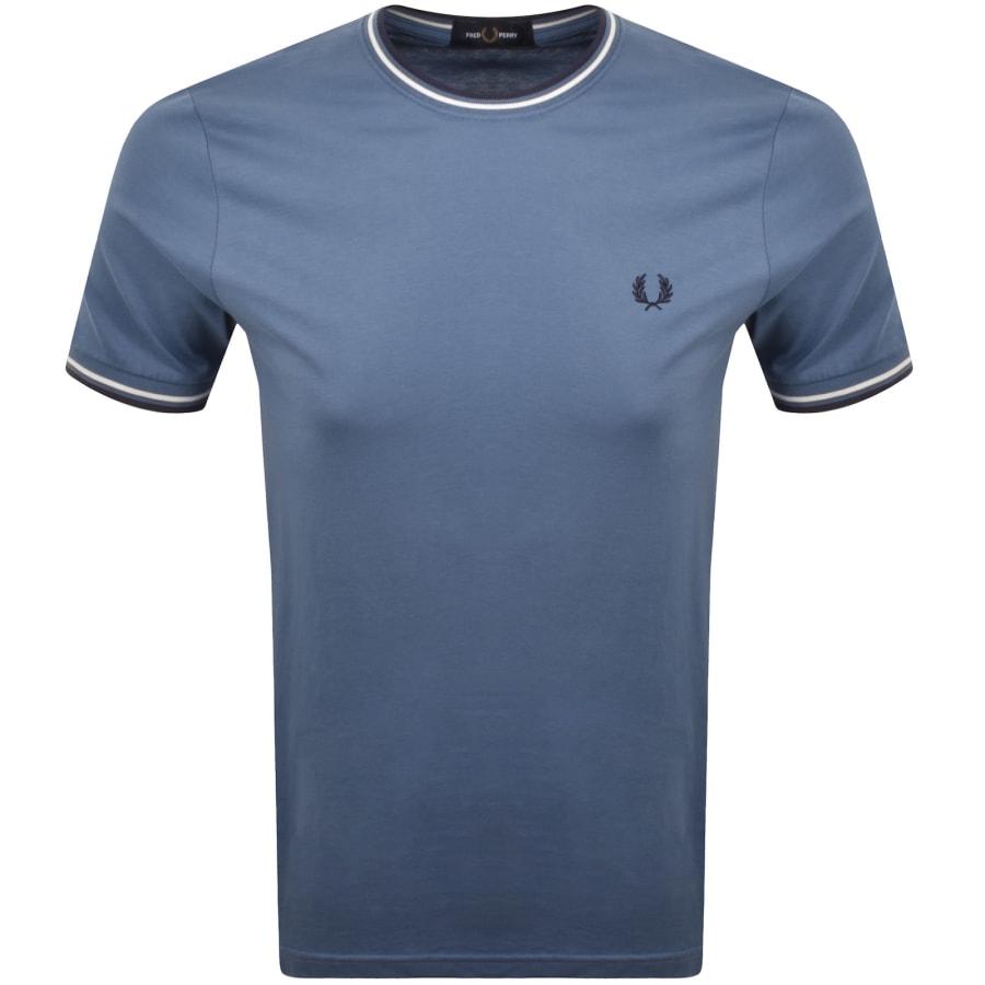 Image number 1 for Fred Perry Twin Tipped T Shirt Blue