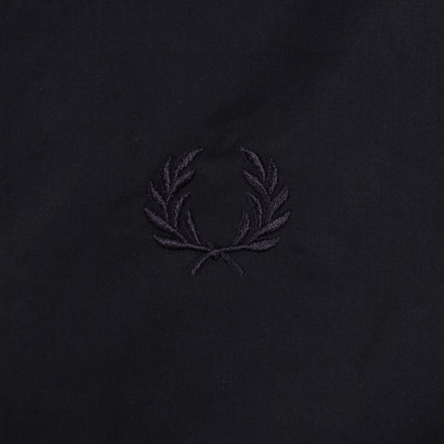 Image number 3 for Fred Perry Bonded Cotton Jacket Navy
