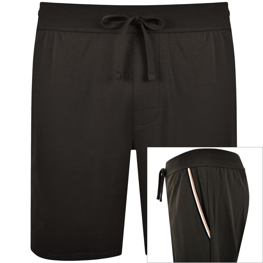 Image number 1 for BOSS Unique Jersey Shorts Brown