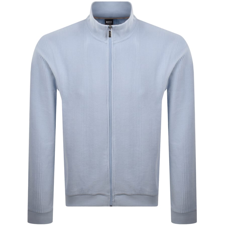 Image number 2 for BOSS Full Zip Sweatshirt Jacket Blue