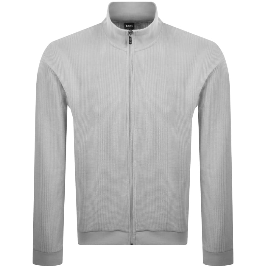Image number 2 for BOSS Full Zip Sweatshirt Jacket Grey
