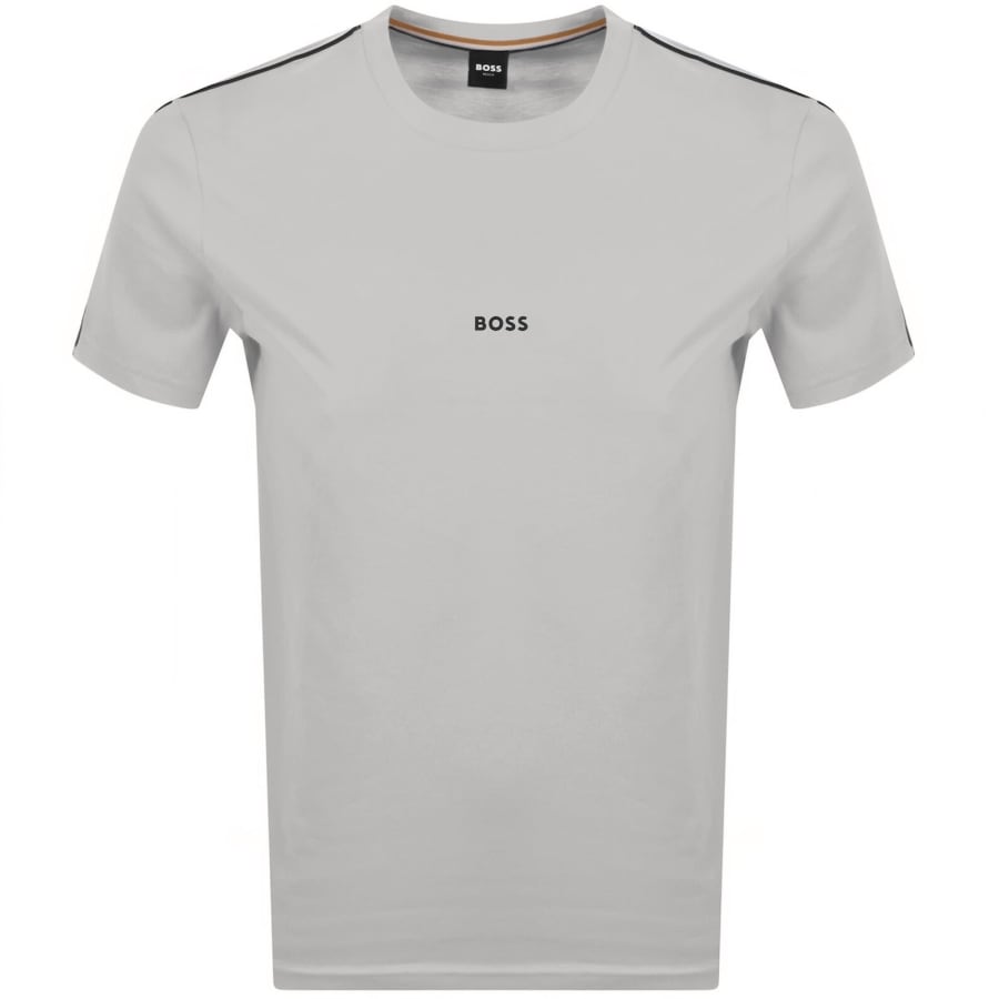 Image number 2 for BOSS Unique T Shirt Light Grey