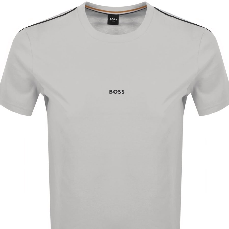 Image number 3 for BOSS Unique T Shirt Light Grey