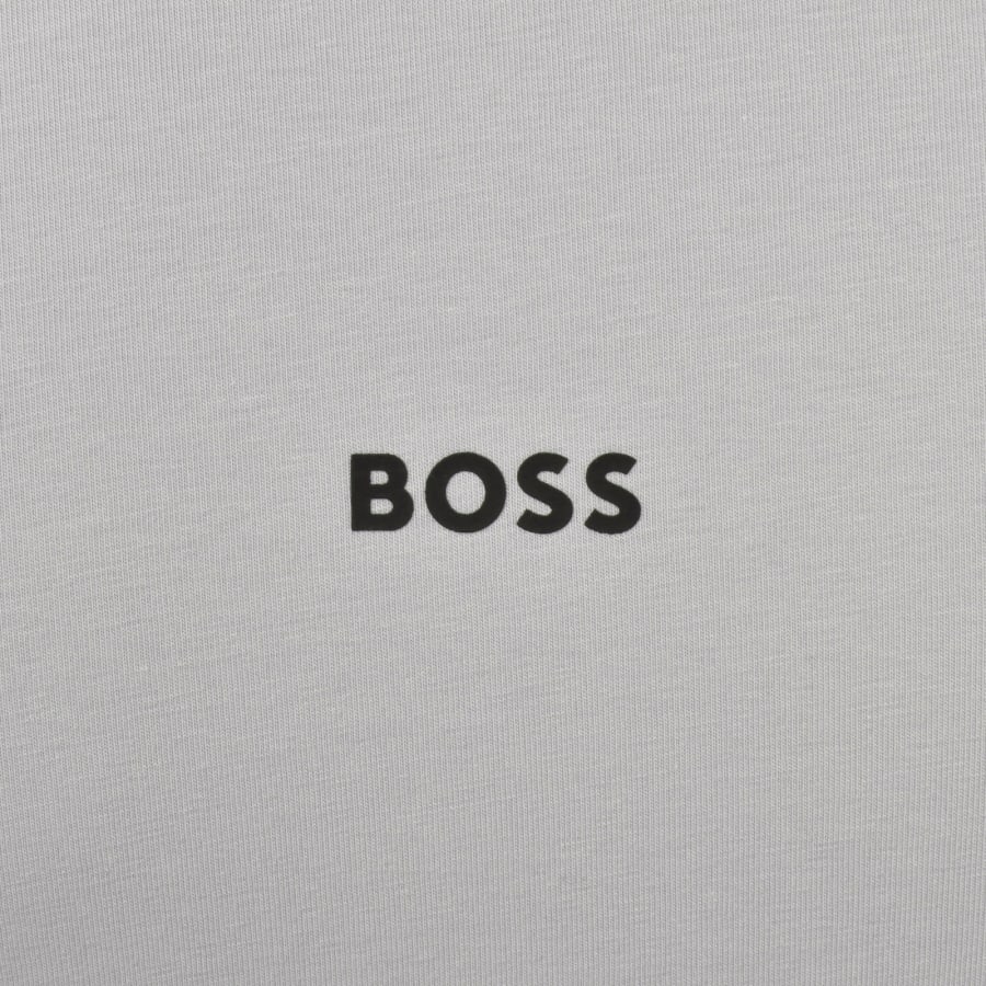 Image number 4 for BOSS Unique T Shirt Light Grey
