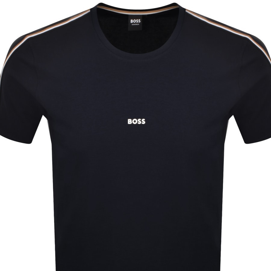 Image number 2 for BOSS Unique T Shirt Dark Blue
